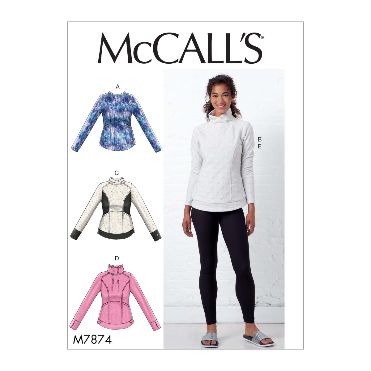 McCall's Sewing Pattern M7874 Misses' Tops and Leggings