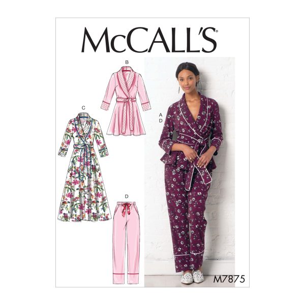 McCall's Sewing Pattern M7875 Misses' Jacket, Robe, Trousers and Belt