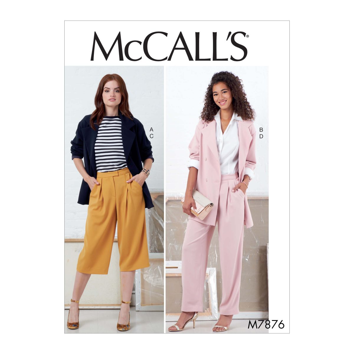 McCall's Sewing Pattern M7876 Misses' Jackets and Trousers