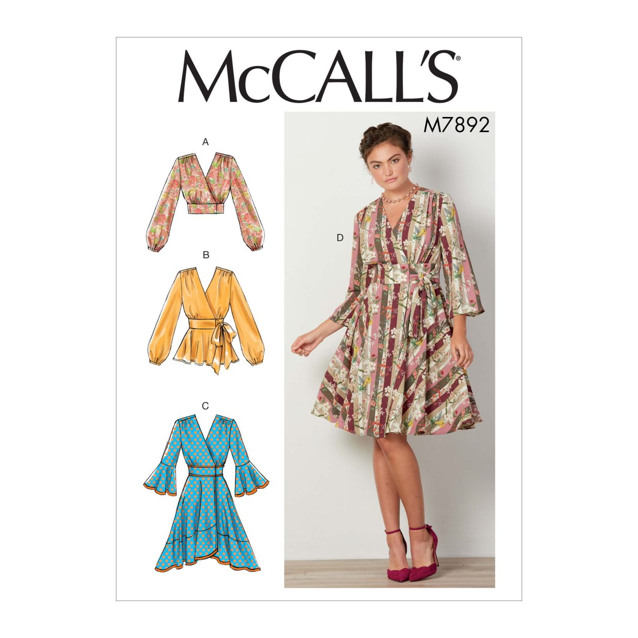 McCall's Sewing Pattern M7892 Misses' Tops and Dresses