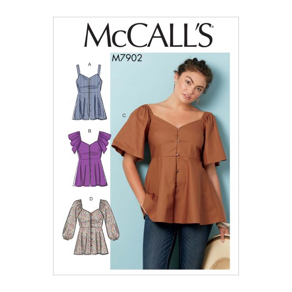 McCall's Sewing Pattern M7902 Misses' Tops