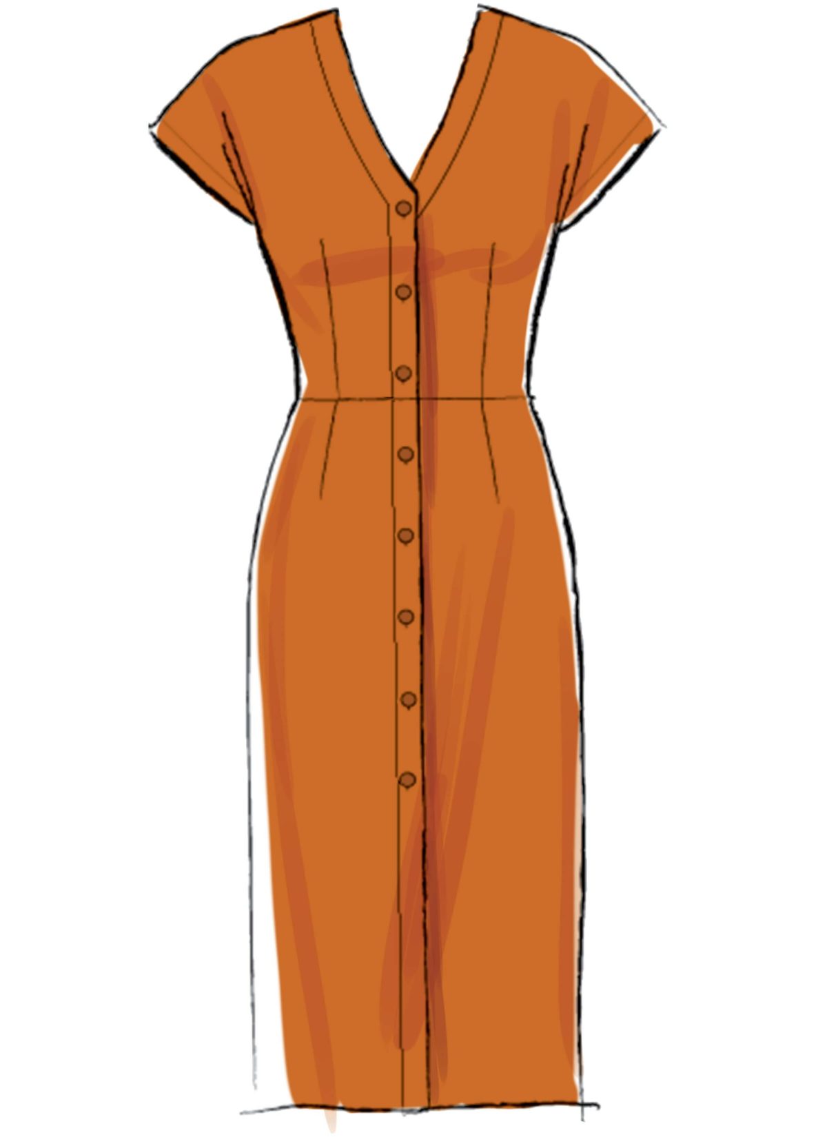 McCall's Sewing Pattern M7920 Misses'/Miss Petite Dresses and Belt