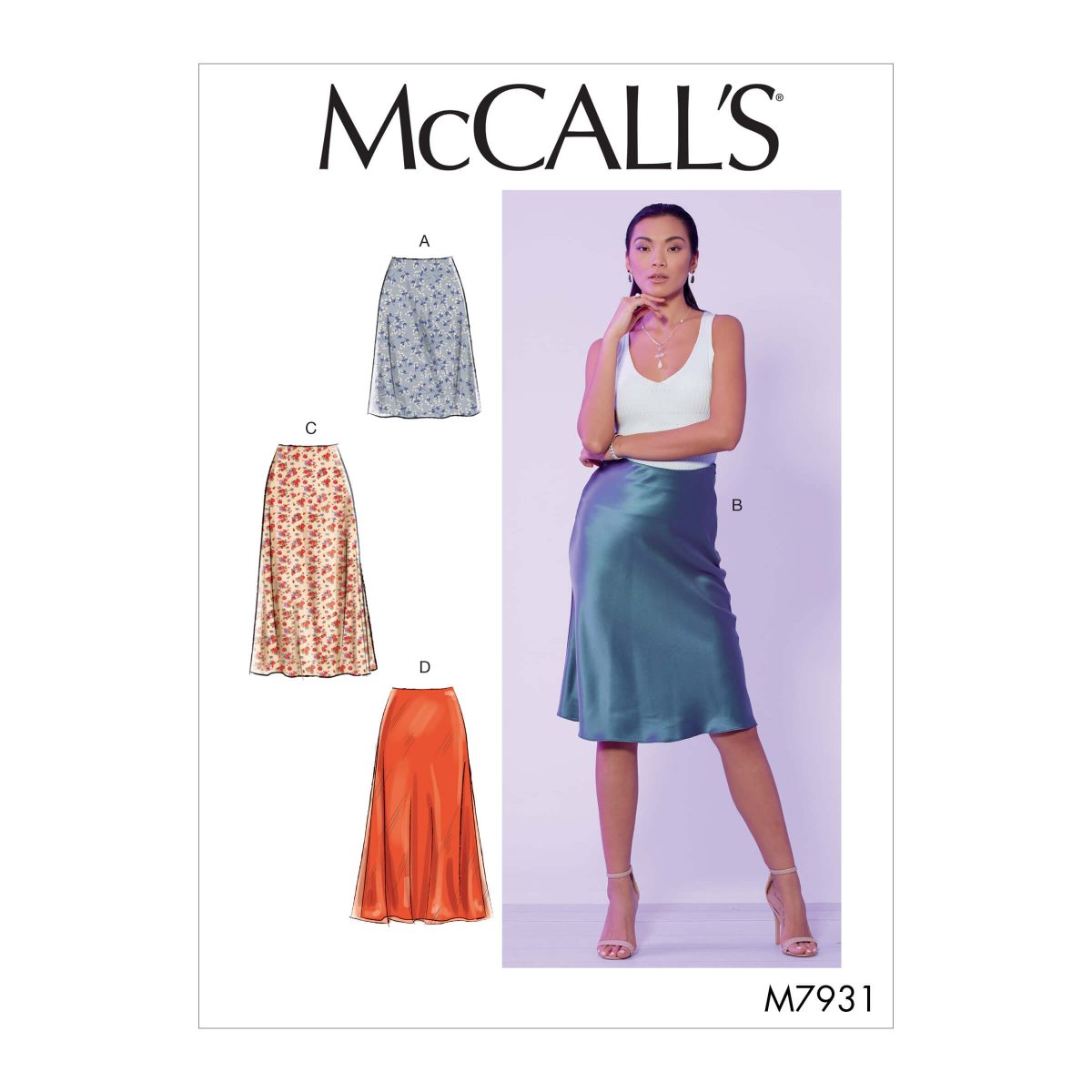 McCall's Sewing Pattern M7931 Misses' Skirts