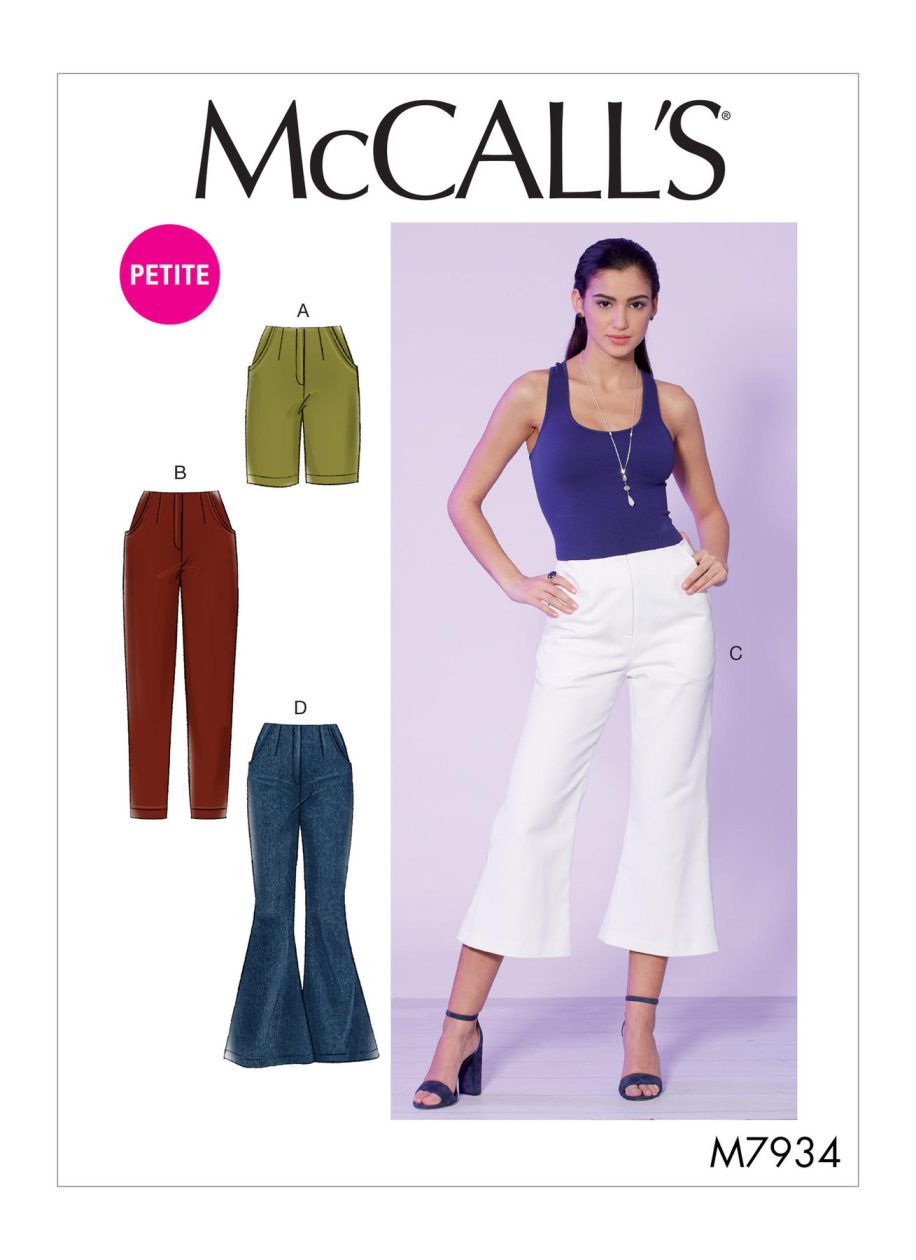 McCall's Sewing Pattern M7934 Misses'/Miss Petite Shorts and Trousers
