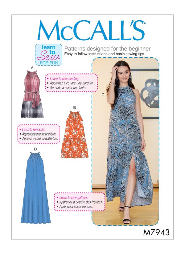 McCall's Sewing Pattern M7943 Misses' Dresses