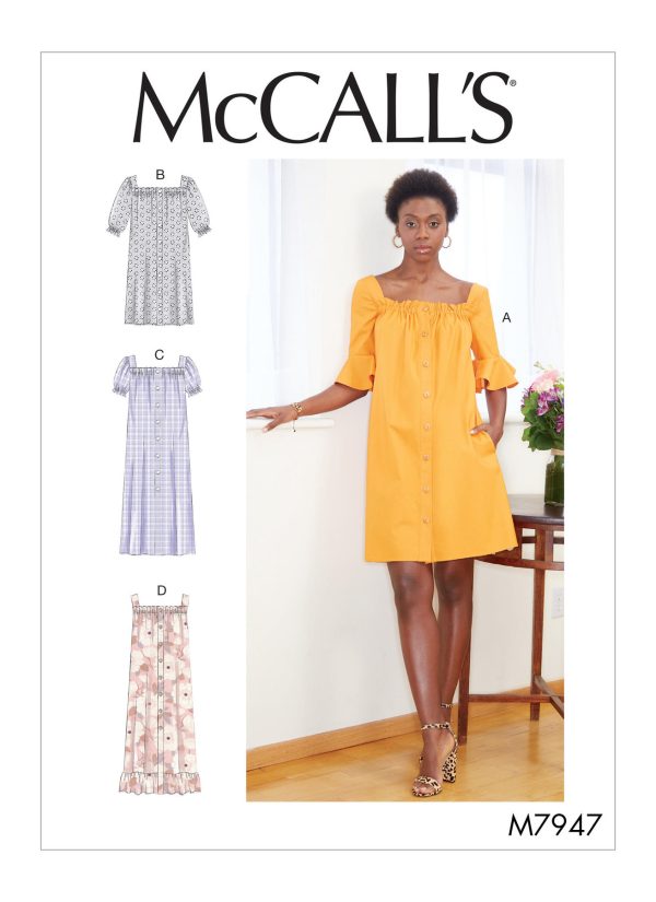 McCall's Sewing Pattern M7947 Misses' Dresses