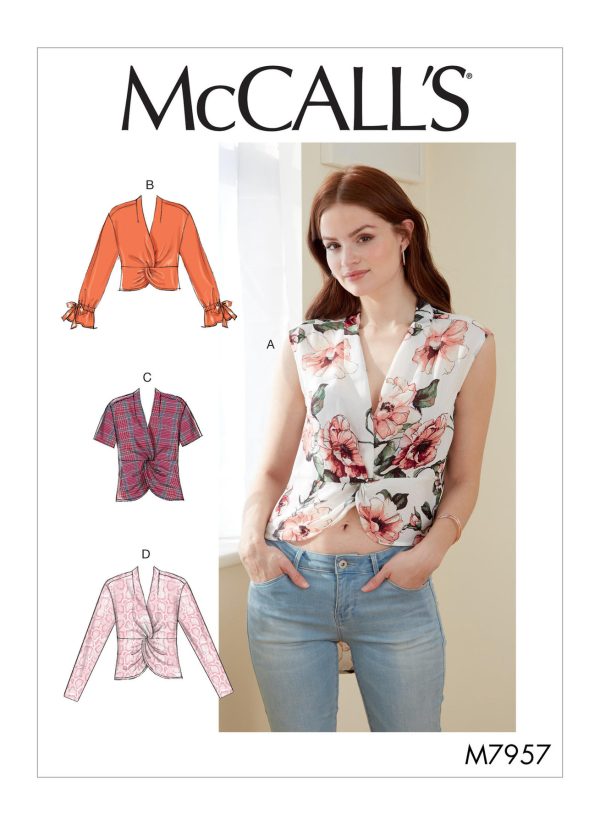 McCall's Sewing Pattern M7957 Misses' Tops