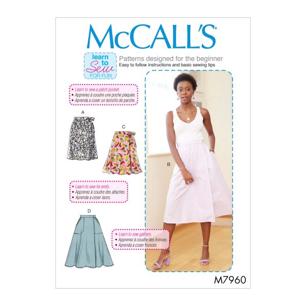 McCall's Sewing Pattern M7960 Misses' Skirts
