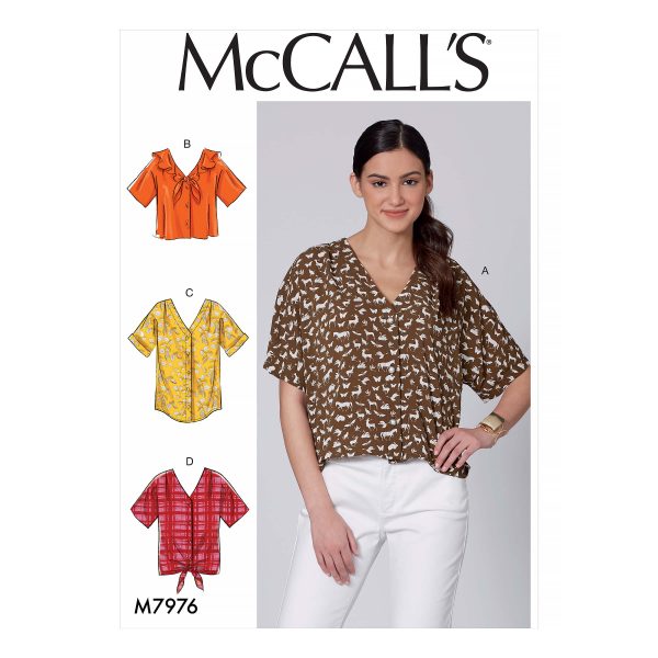 McCall's Sewing Pattern M7976 Misses' Tops