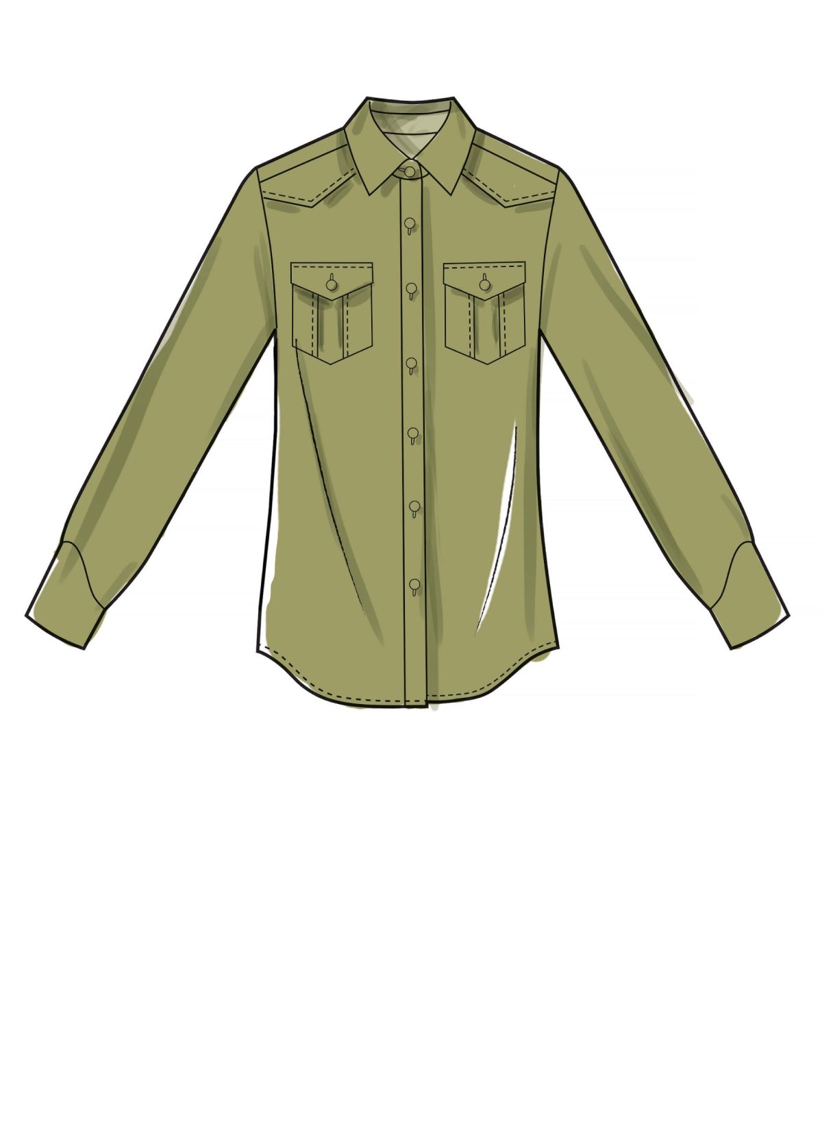 McCall's Sewing Pattern M7980 Misses' and Men's Shirts