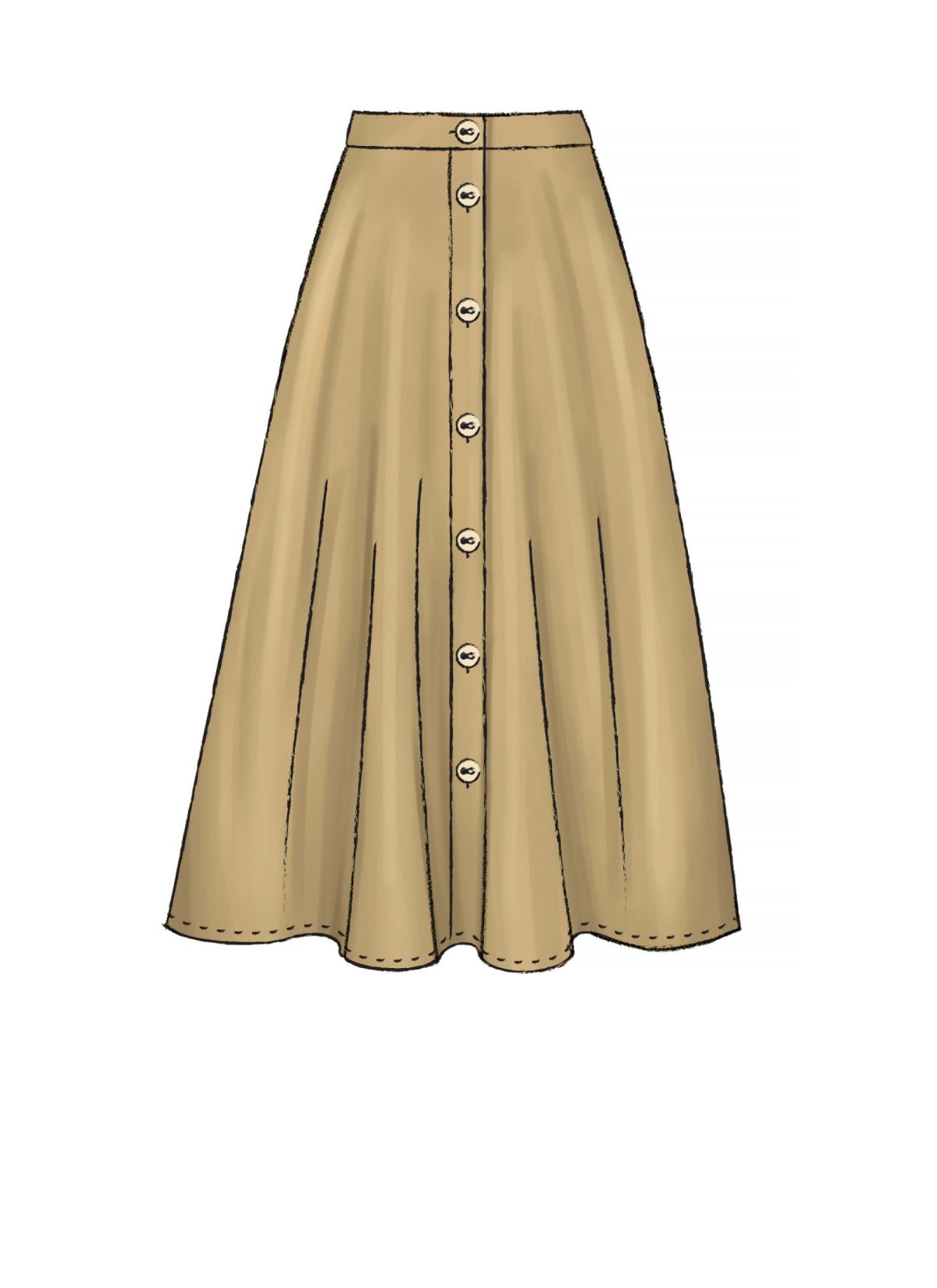 McCall's Sewing Pattern M7981 Misses' Skirts