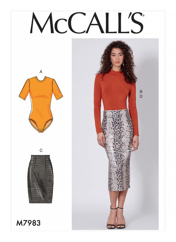 McCall's Sewing Pattern M7983 Misses' Tops and Skirts