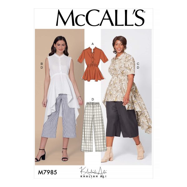 McCall's Sewing Pattern M7985 Misses' and Women's Top, Tunics & Trousers