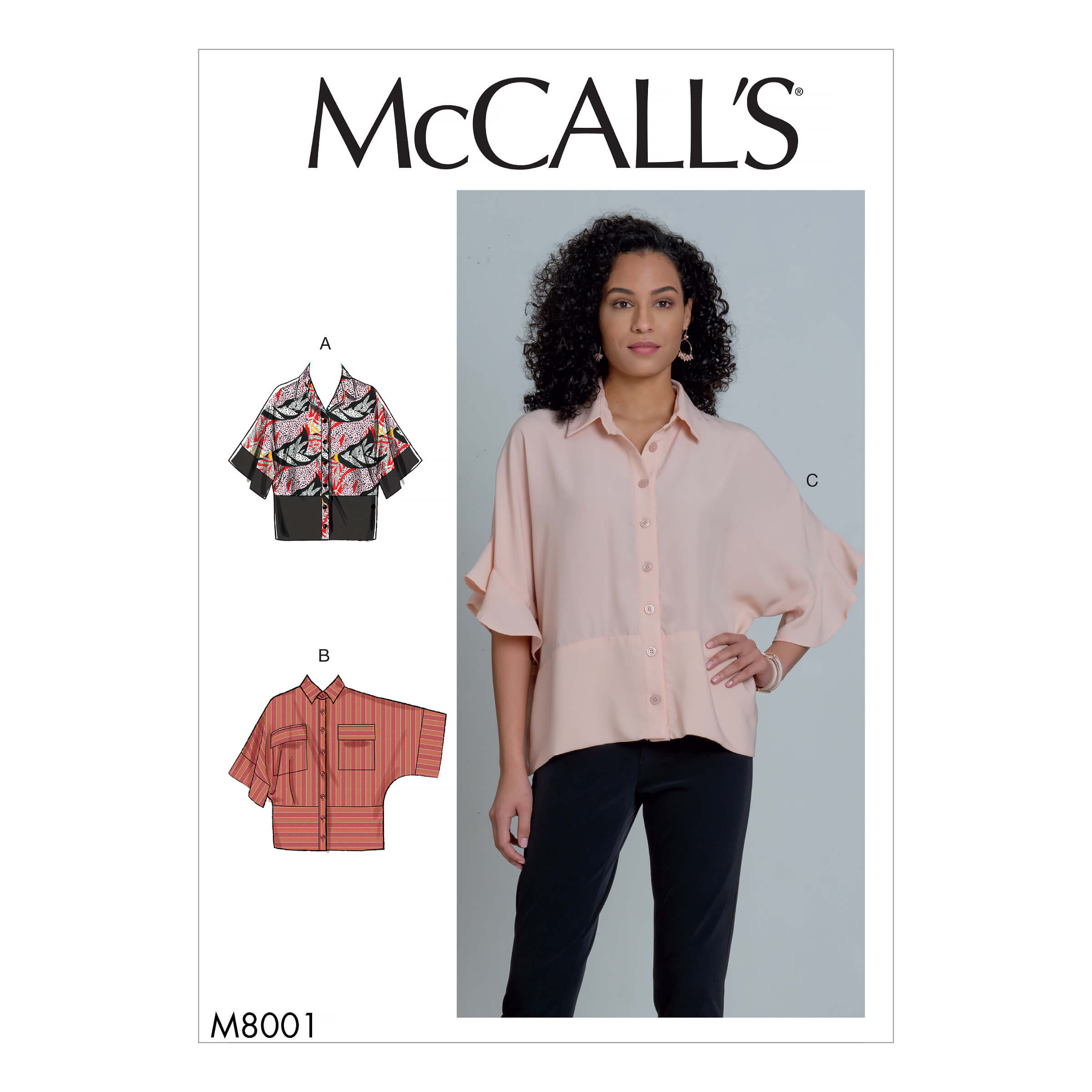 McCall’s Sewing Pattern M8001 Misses’ Tops