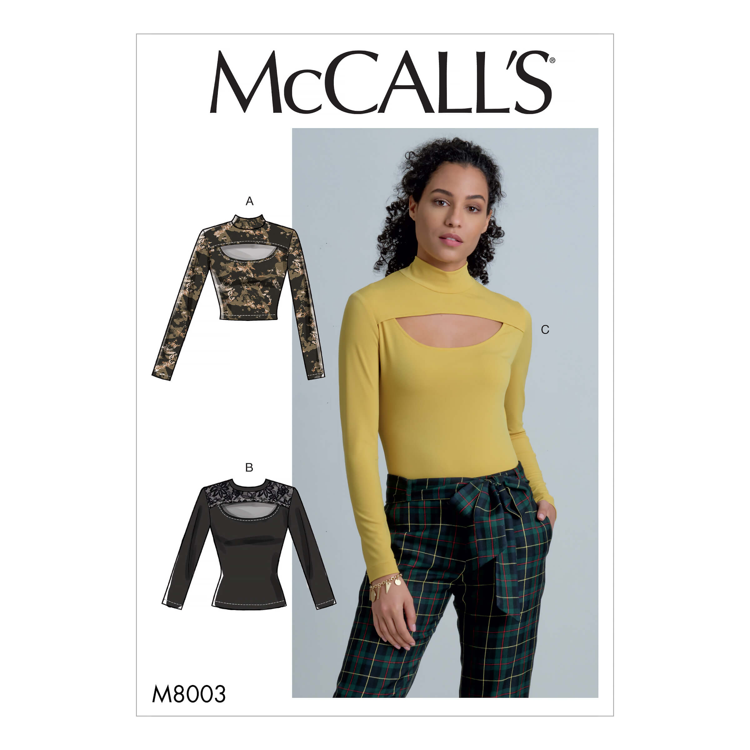 McCall’s Sewing Pattern M8003 Misses’ Tops