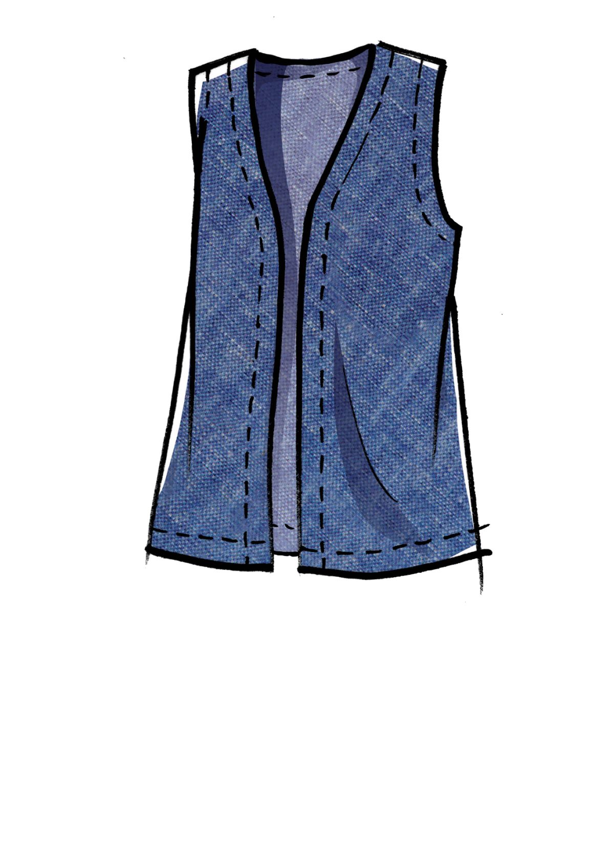 McCall's Sewing Pattern M8050 Misses' Top and Vest