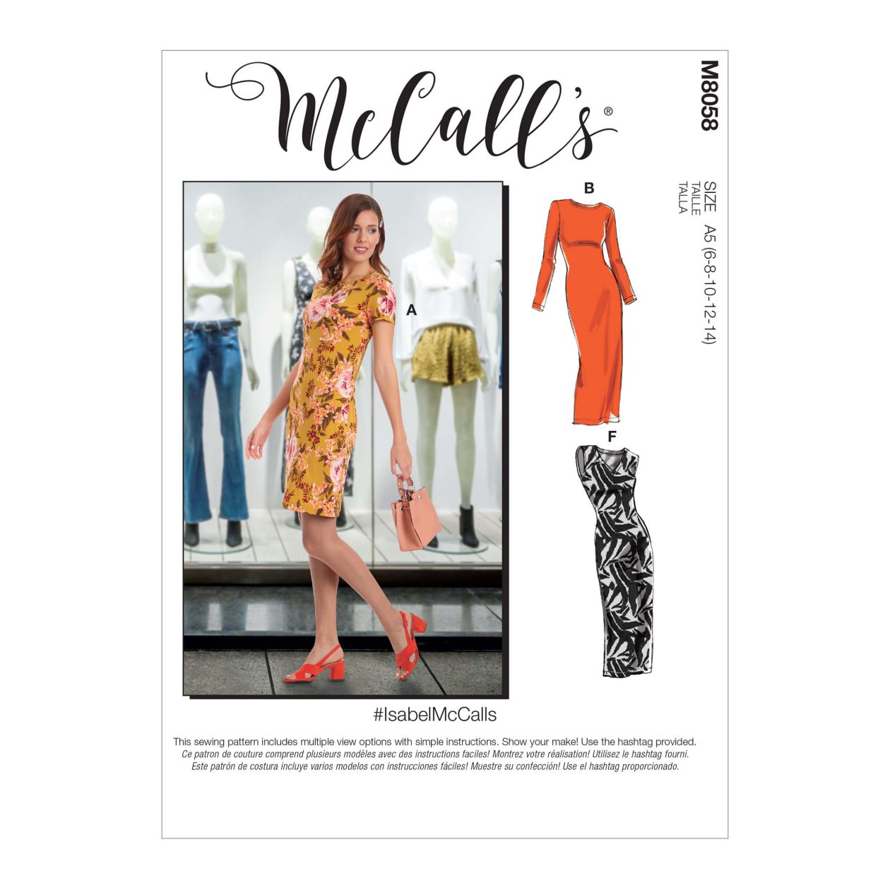 Misses' Knit Pullover Dresses #IsabelMcCalls
