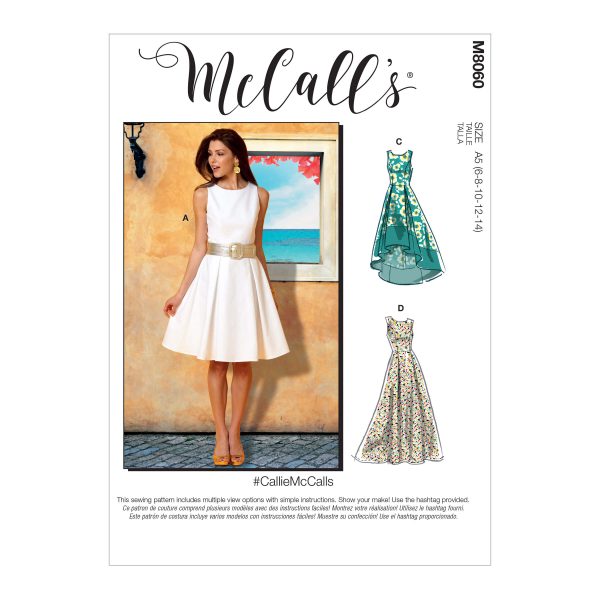Misses' Pleated-Skirt Dresses #CallieMcCalls