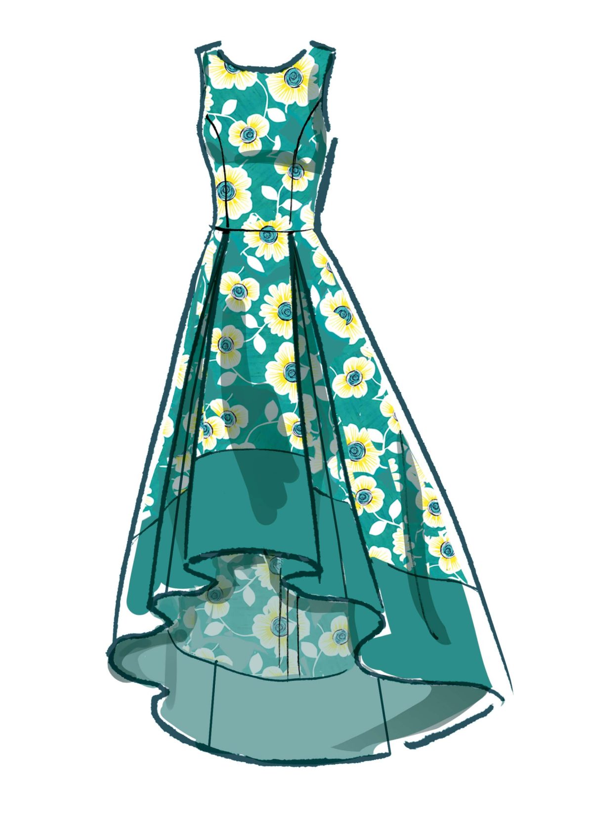 Misses' Pleated-Skirt Dresses #CallieMcCalls