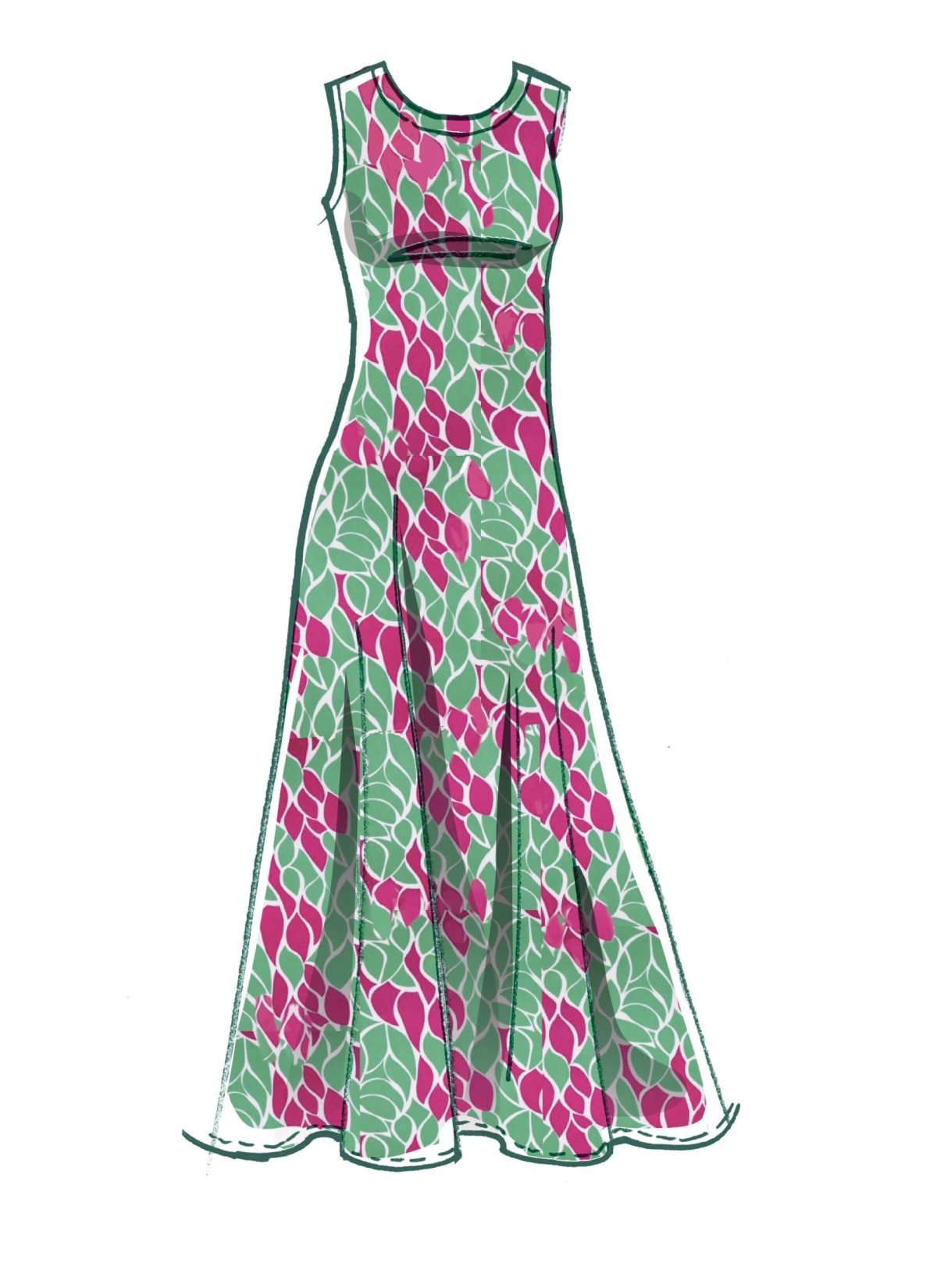 Misses' Straight, Handkerchief, or High-Low Hem Dresses #IslaMcCalls