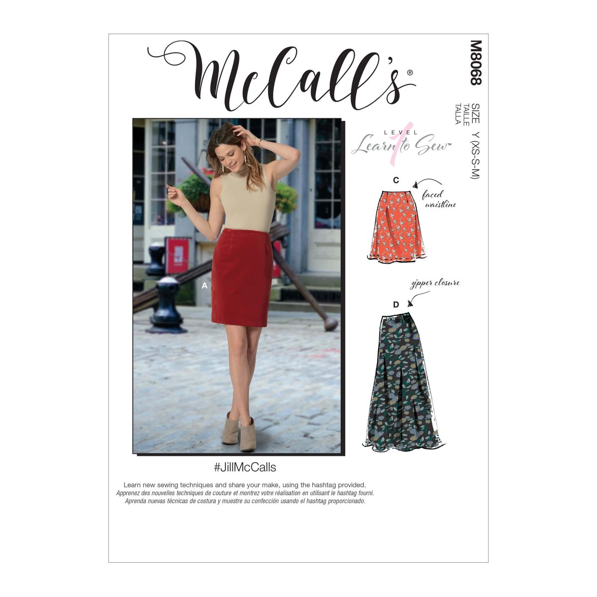 Misses' Skirts in Three Lengths #JillMcCalls