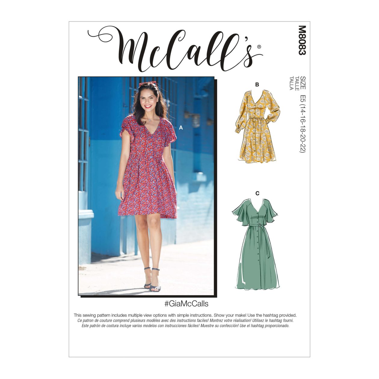 Misses' Dresses & Belt #GiaMcCalls