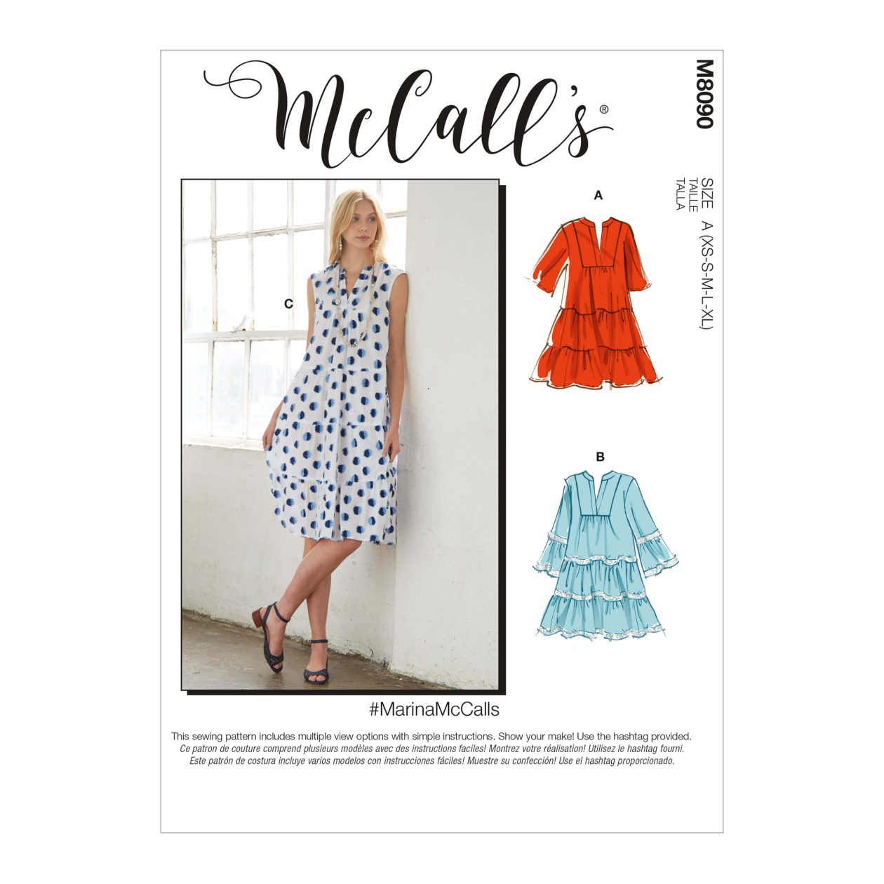 Misses' Dresses & Belt #MarinaMcCalls