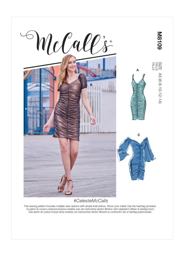 McCall's Sewing Pattern M8109 Misses' Dresses