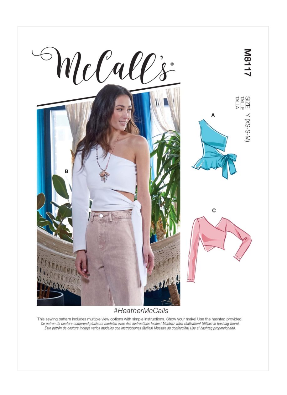 McCall's Sewing Pattern M8117 Misses' Tops. #HeatherMcCalls