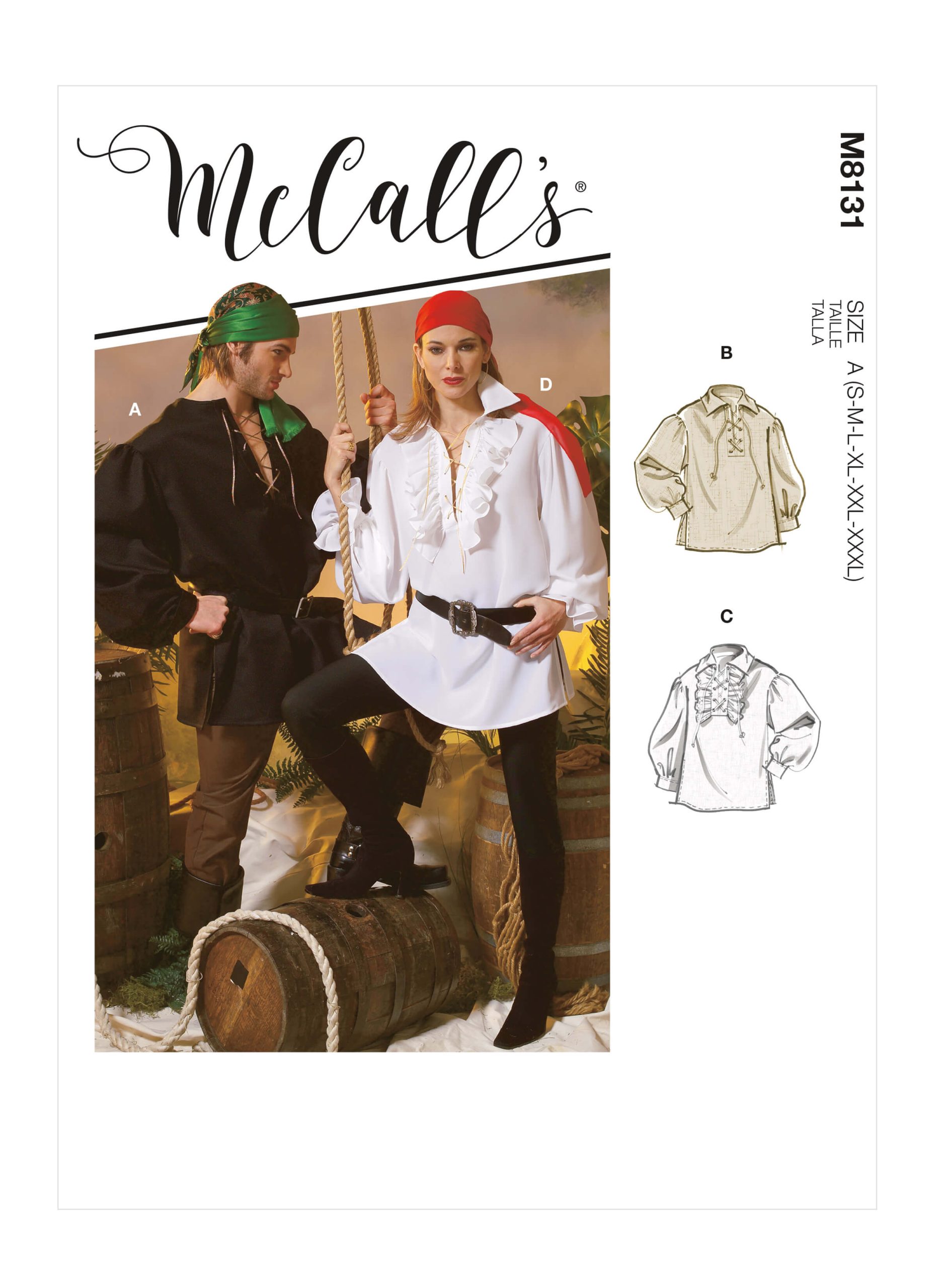 McCall’s Sewing Pattern M8131 UNISEX Costume