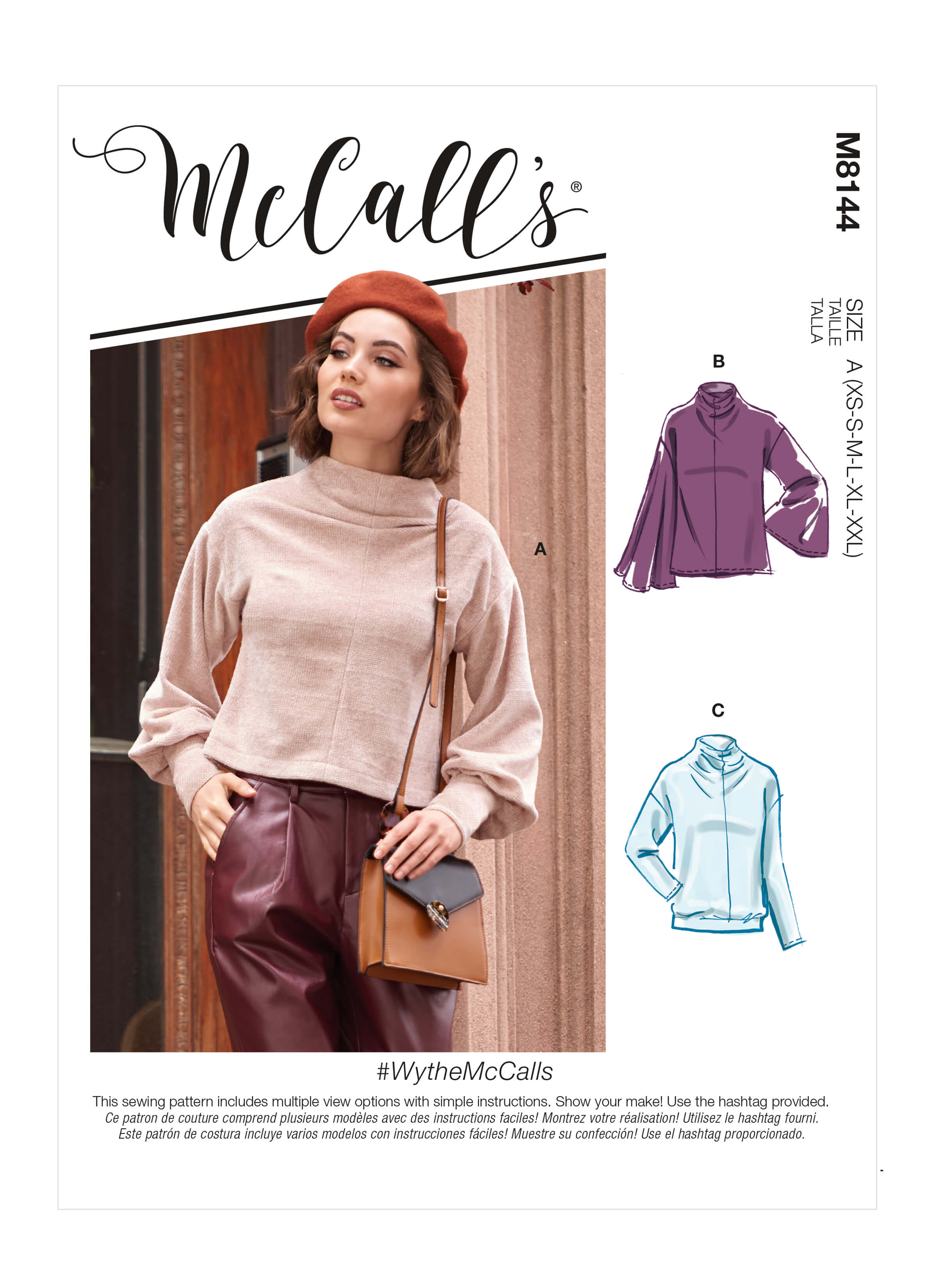 McCall's Sewing Pattern M8144 Misses' Top and Vest