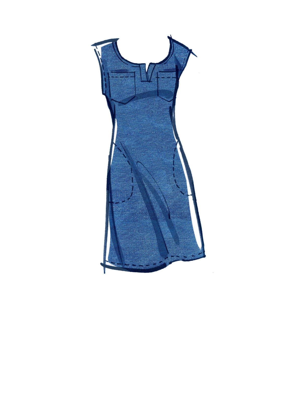 McCall's Sewing Pattern M8164 Misses' Dresses With Sleeve Ties, Pocket Variations and Belt #RobinMcCalls