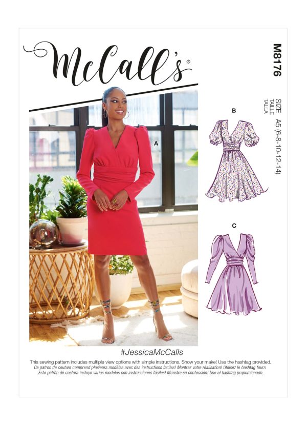 #JessicaMcCalls M8176 - Misses' Dresses