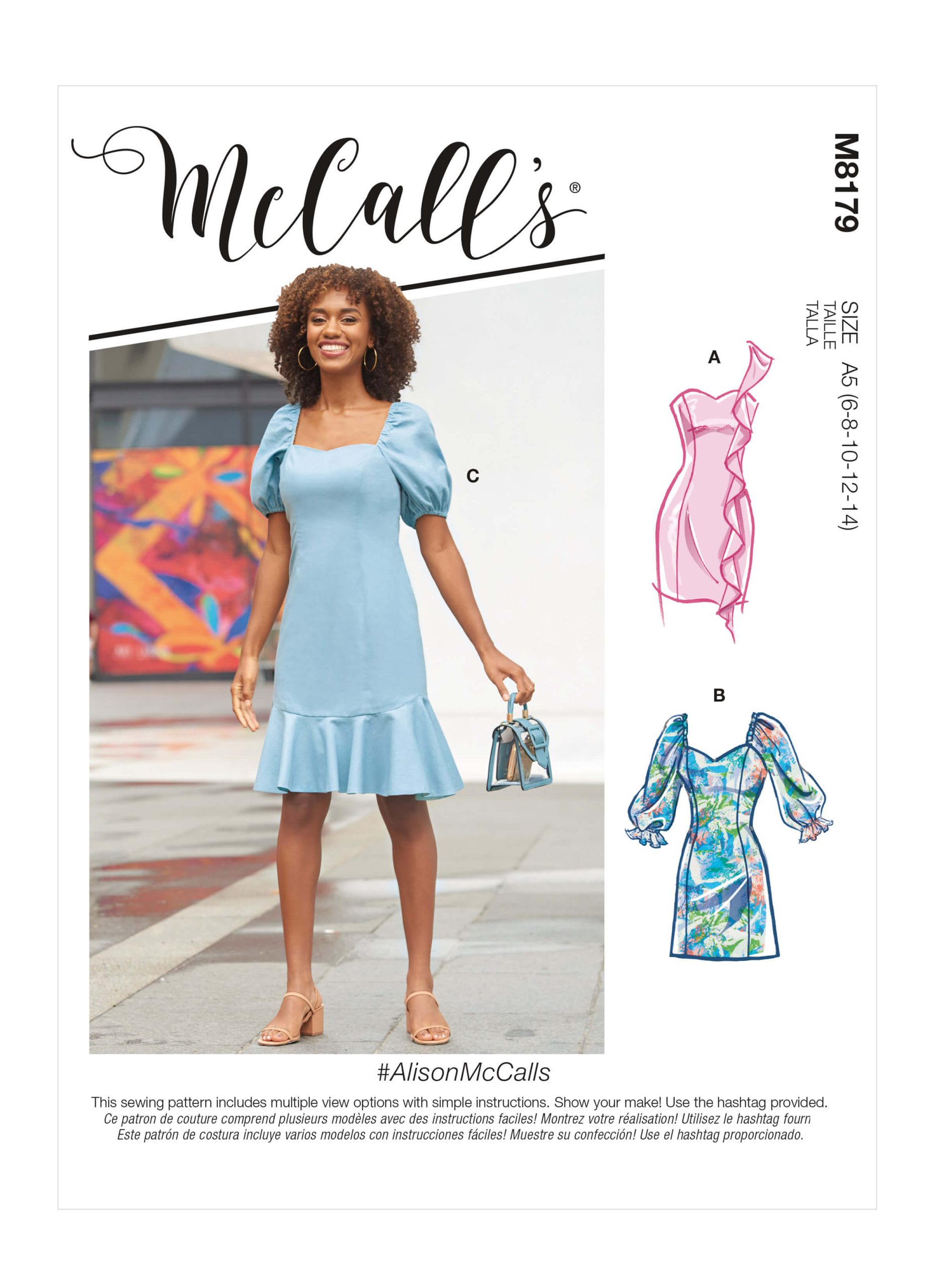 McCall’s Sewing Pattern #AlisonMcCalls M8179 – Misses’ Dresses