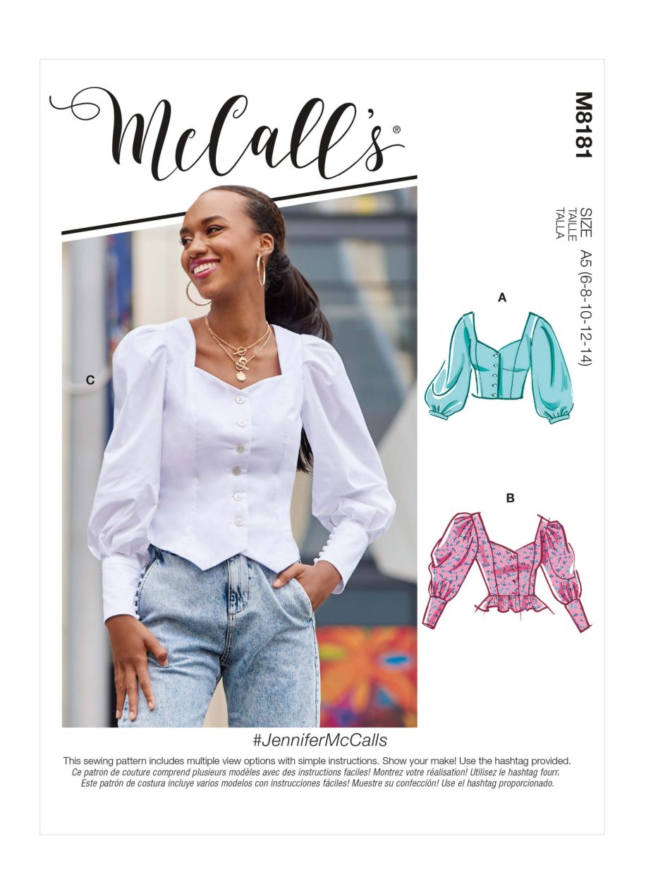 #JenniferMcCalls M8181 - Misses' Tops