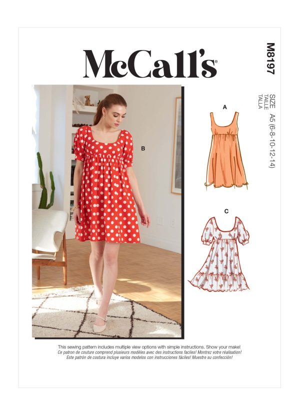 McCall's Sewing Pattern M8197 Misses' Dresses