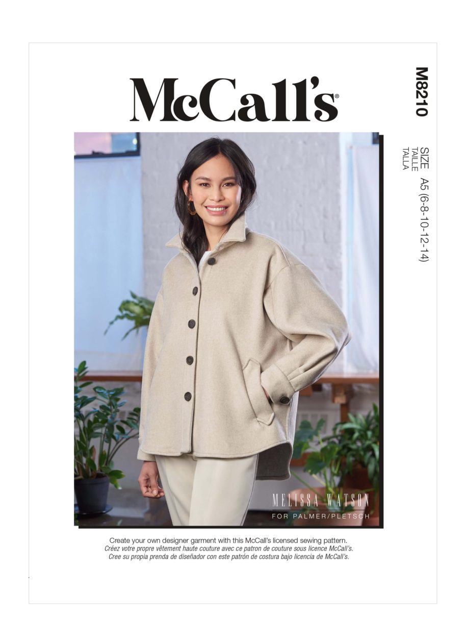 McCall's Sewing Pattern M8210 Misses' Jacket