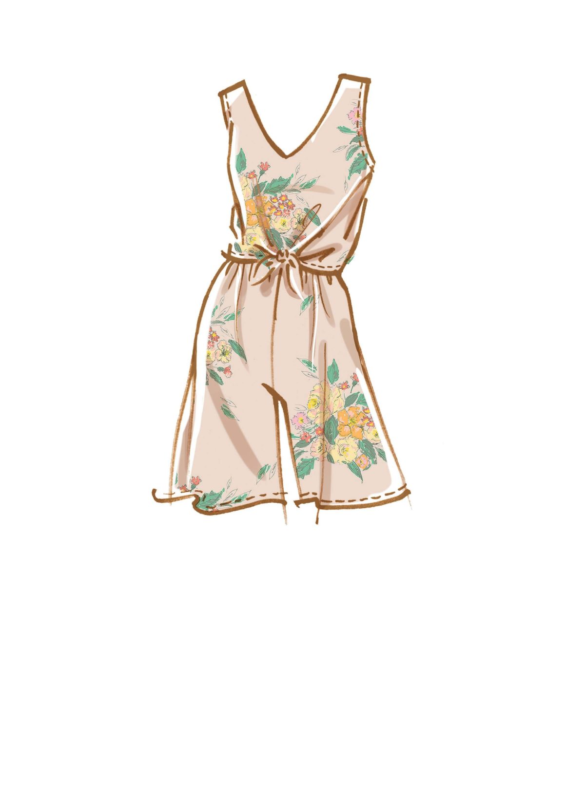 McCall's Sewing Pattern M8218 Misses' Romper, Jumpsuits & Sash