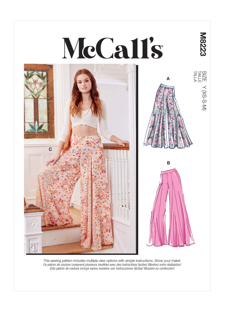 McCall's Sewing Pattern M8223 Misses' Trousers