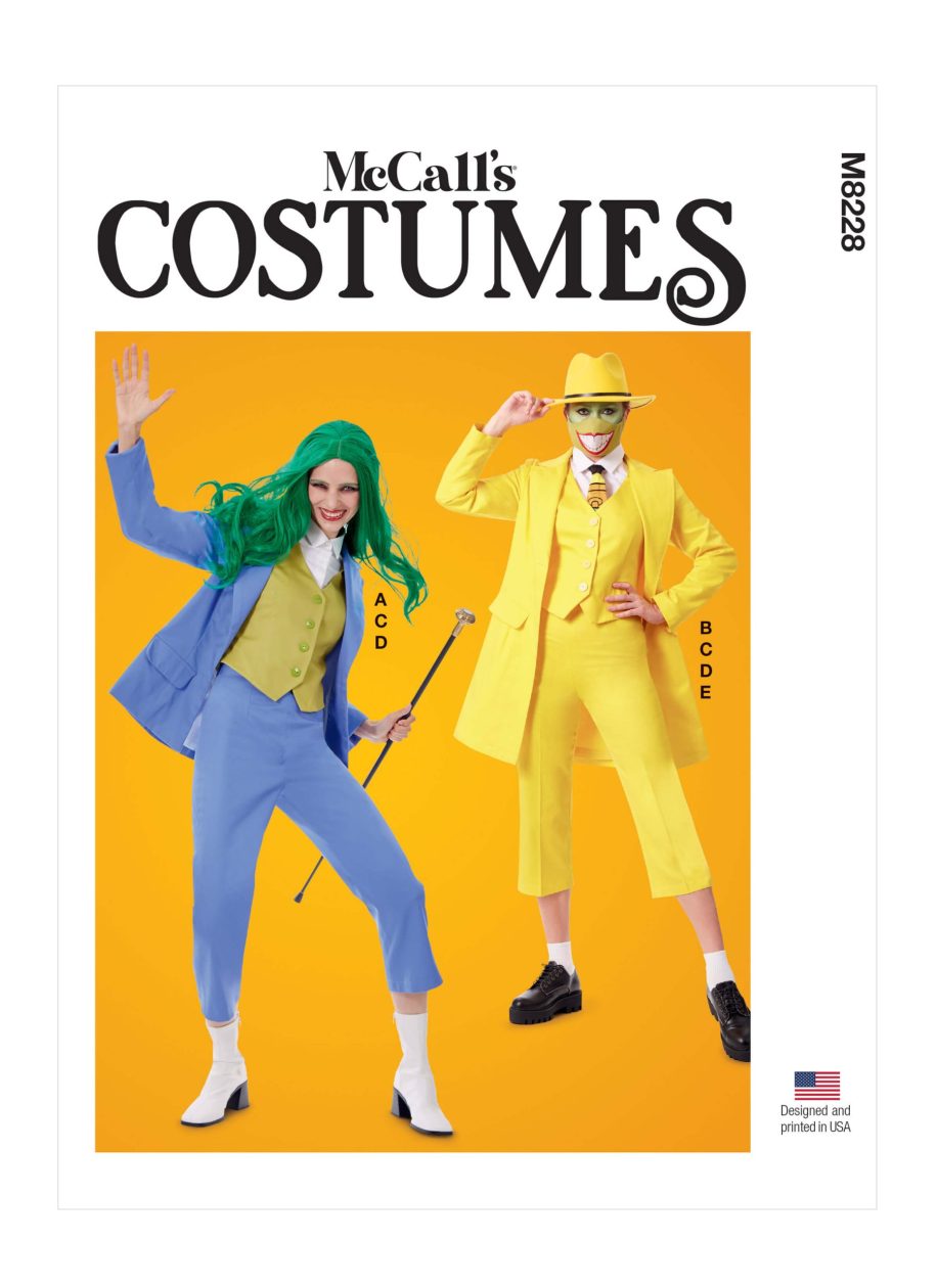 McCall's Sewing Pattern M8228 Misses' Jacket, Waistcoat and Cropped Trousers Costume