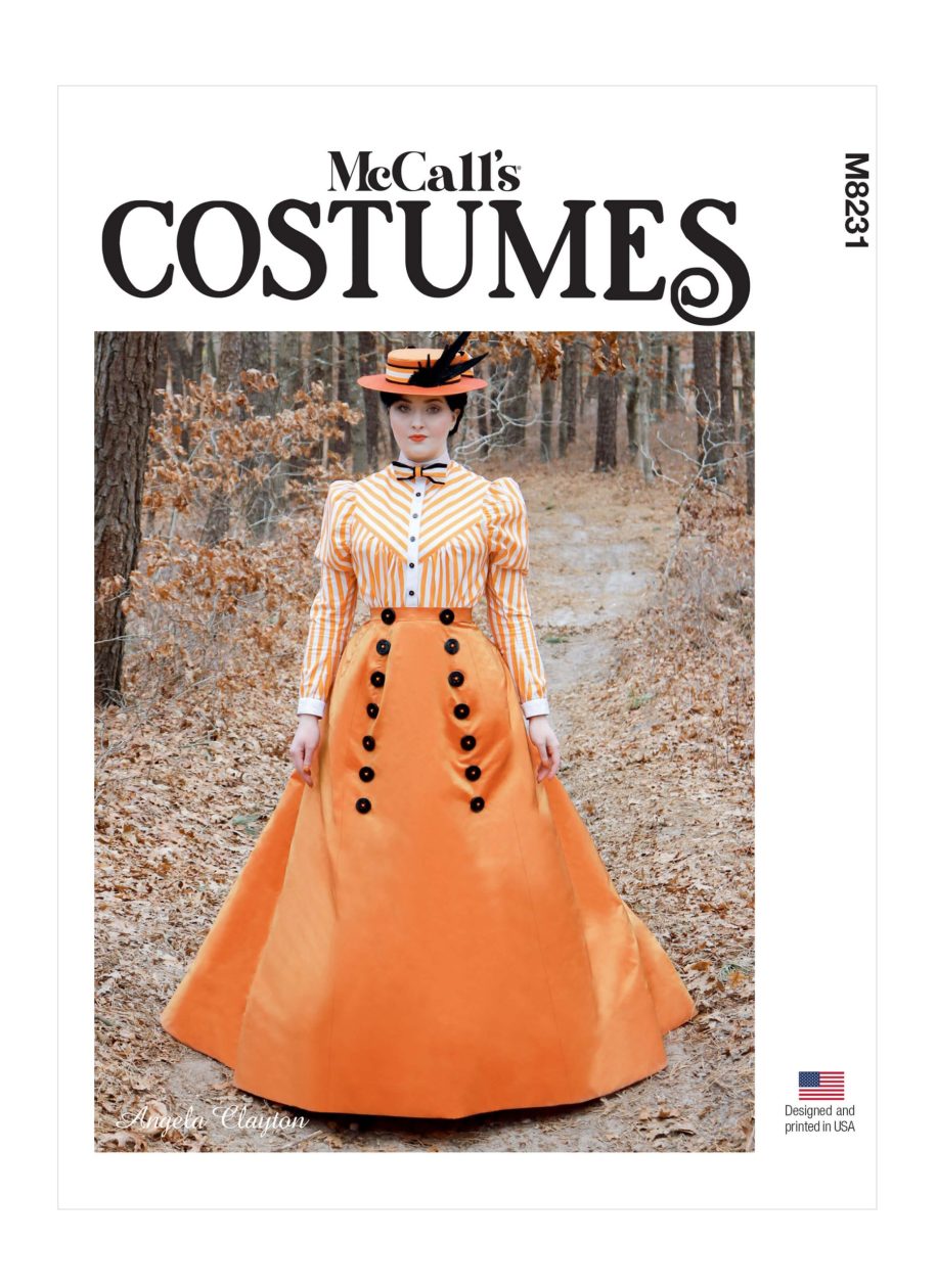 McCall's Sewing Pattern M8231 1890s Blouse and Skirt