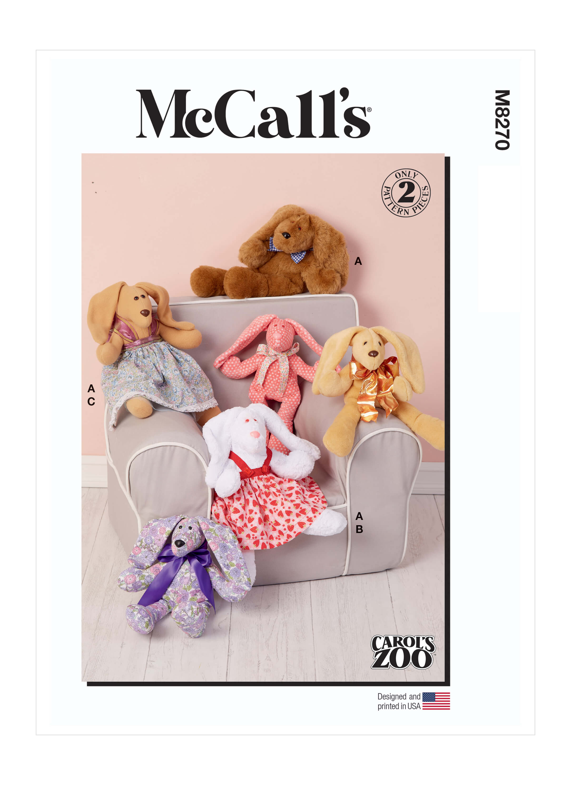 McCall's Sewing Pattern M8270 Stuffed Craft