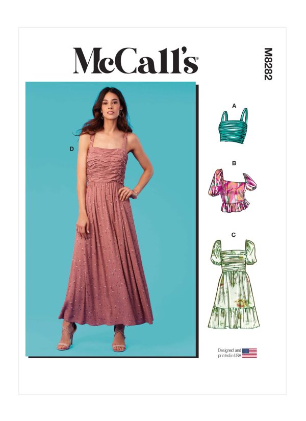 McCall's Sewing Pattern M8282 Misses' Tops and Dresses