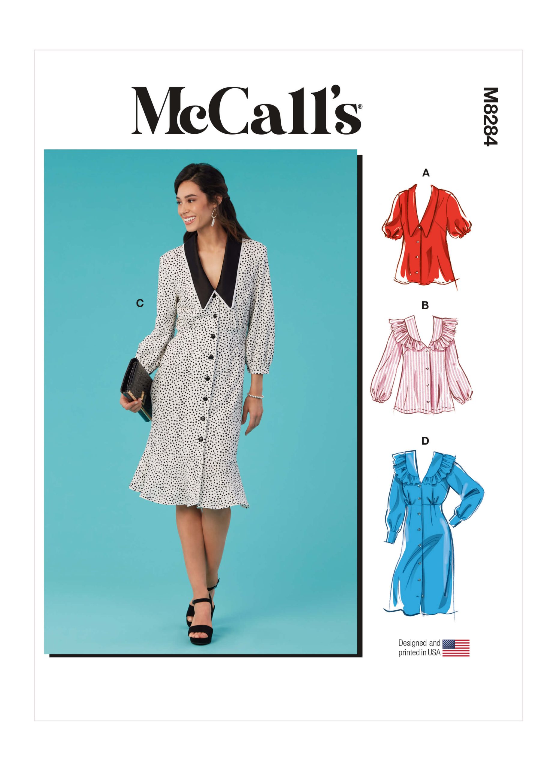 McCall's Sewing Pattern M8284 Misses' Tops and Dresses - Sewdirect