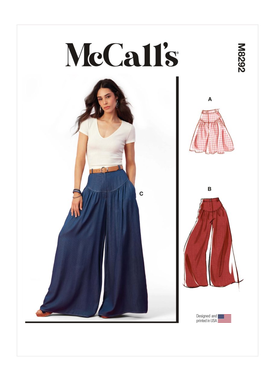 McCall's Sewing Pattern M8292 Misses' Shorts and Trousers