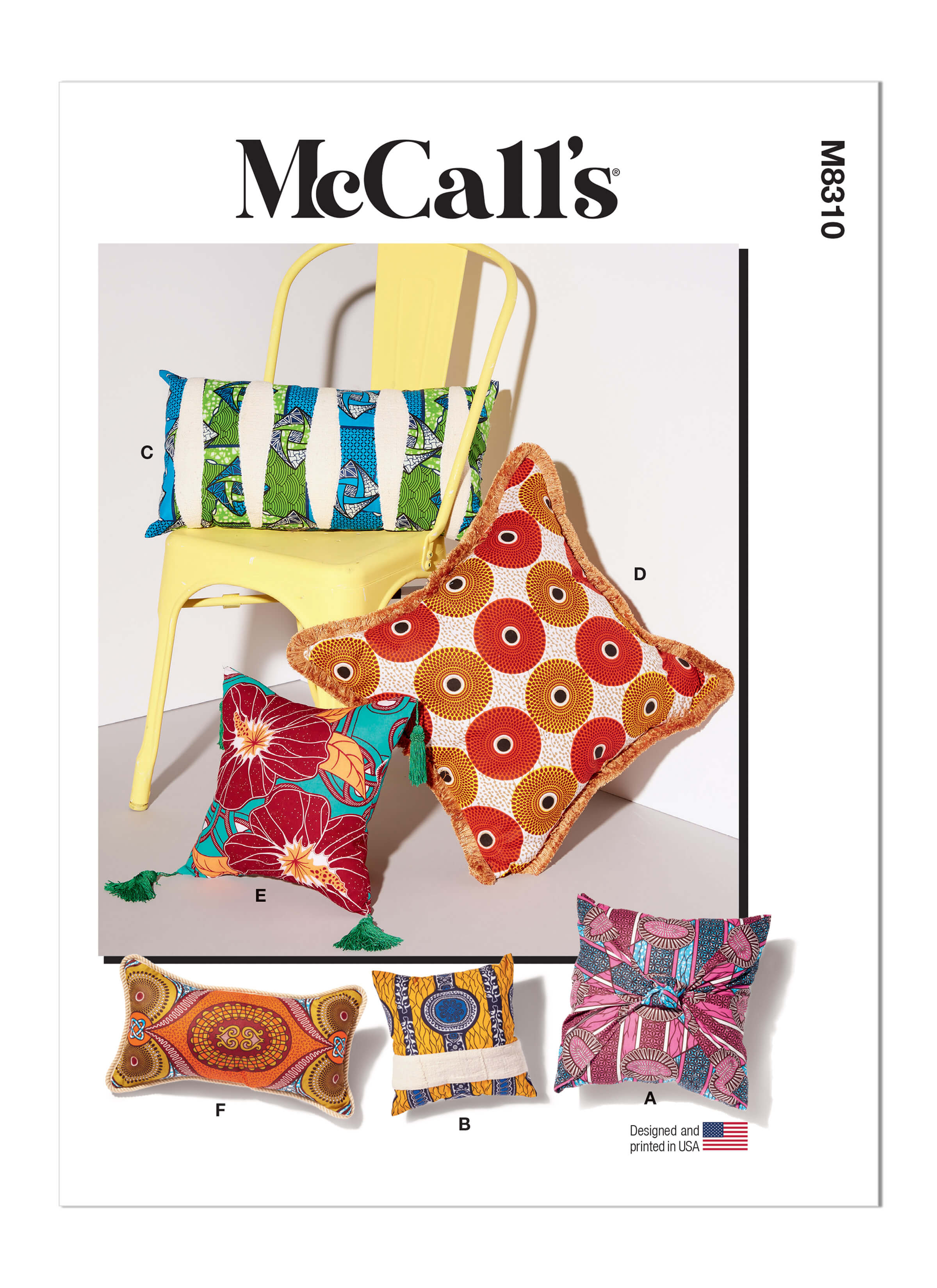 McCall's Sewing Pattern M8310 Cushions
