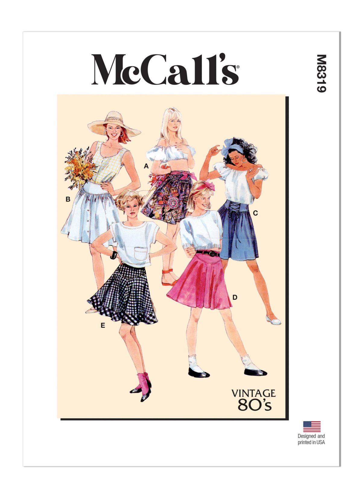McCall's Sewing Pattern M8319 Misses' Skirts