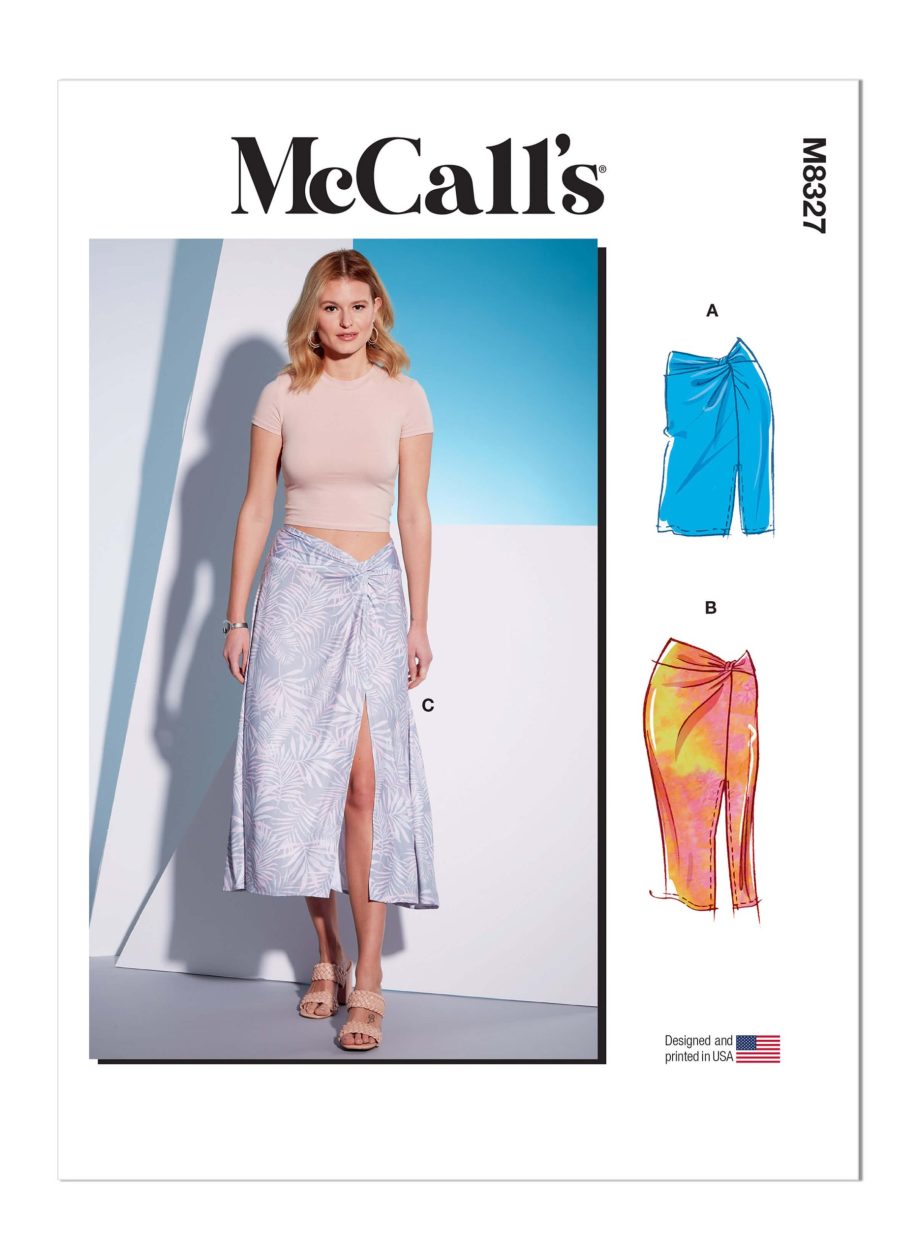 McCall's Sewing Pattern M8327 Misses' Knit Skirts
