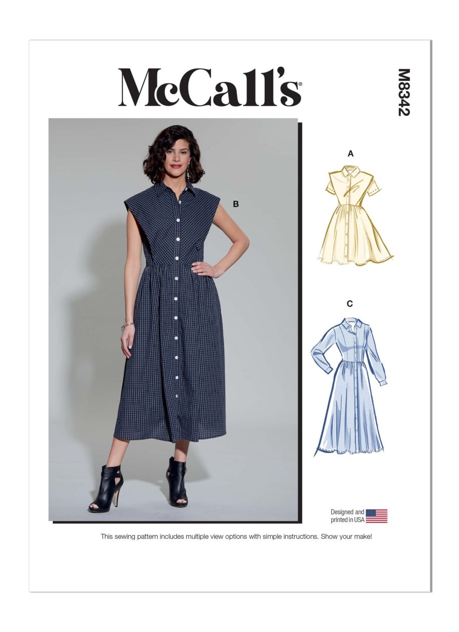 McCall's Sewing Pattern M8342 Misses' Shirtdress