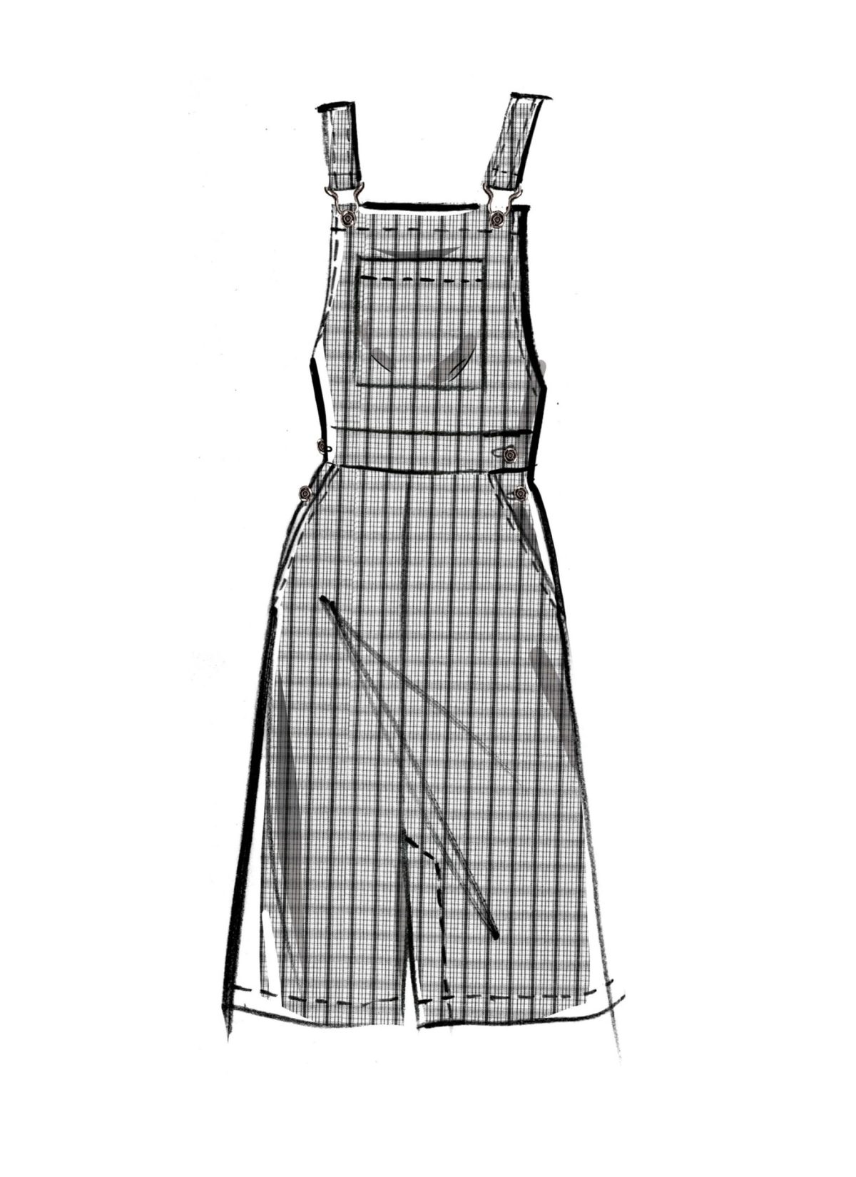 McCall's Sewing Pattern M8345 Misses' Pinafore Overalls